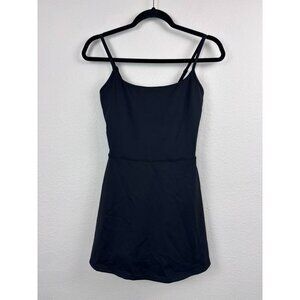 Revolve IVL women's 8 black tank top athletic mini tennis dress built in bra